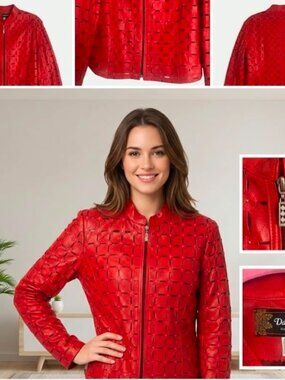 Dakota West Red Leather Jacket